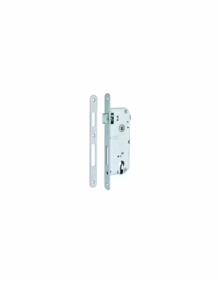 Boitier de serrure encastrable à cylindre pour porte d&rsquo;entrée, axe 45mm, entraxe 90mm, bouts ronds, bronze – THIRARD