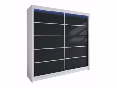 Armoire Closico Cavaris IV, Nombre d&rsquo;étagères: 5, 215x180x58cm
