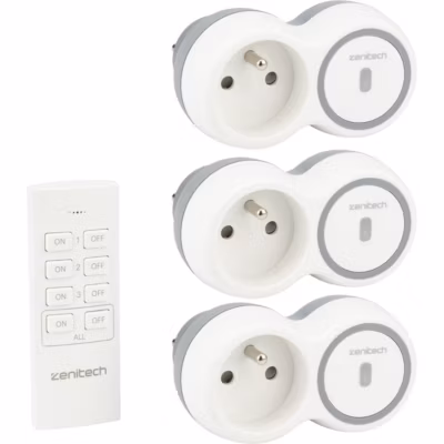3 prises + télécommande Bolea Zenitech