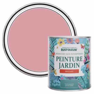 Peinture Rose pour Jardin et terrasse, Finition Brillante – RUST-OLEUM – Rose antique 750ml