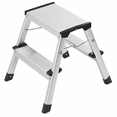 Marche pied pliant 2×2 marches – Hauteur de travail maximum 2.40m – 4321-001/MKT