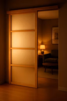 Porte coulissante style japonais : 2040×930 mm
