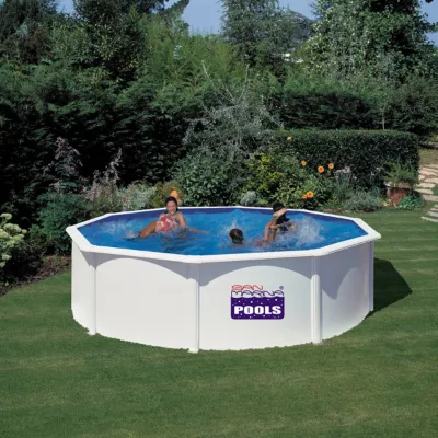 Gre Pools Piscine ronde acier D.3,20m x H: 1,22m – Filtration à sable