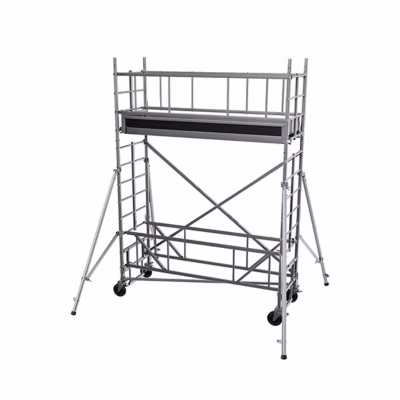 Echafaudage roulant alu – Hauteur de travail max 4.30m – IPP-0224T