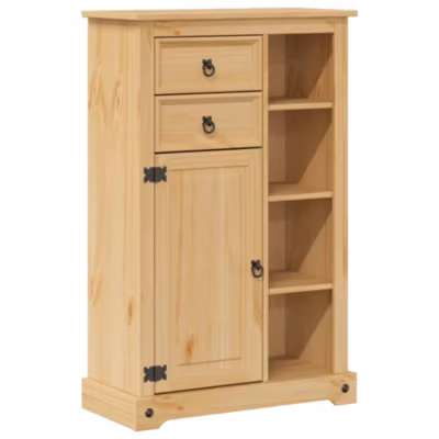 Armoire de salle de bain Corona 70x33x110 cm bois de pin massif vidaXL