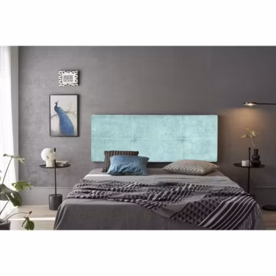 Tête de lit – ECCOX – Dalia – Tissu Aqualine – Bleu clair – 170 cm – Rembourrée