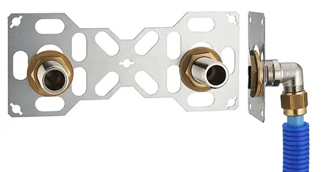 Platine Douche FIXSYSTEM Double – PER à Compression – Ø12 – M3/4'