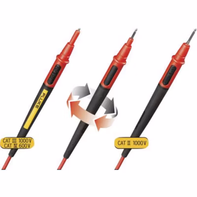 Fluke TL175 set de cordons de mesure de sécurité 4 mm – paire noir/rouge 1,50 m