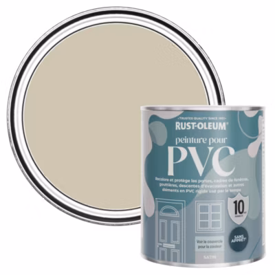 Peinture Verte pour Portes et Fenêtres en PVC, Finition Satinée – RUST-OLEUM – Sauge argentée 750ml
