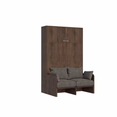 Lit 120 Kentaro canapé escamotable vertical Noyer