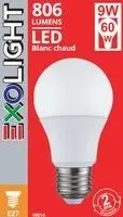 Ampoule Led SMD Standard – 3000K – 806L – 9W – E27 – Boîte de 5