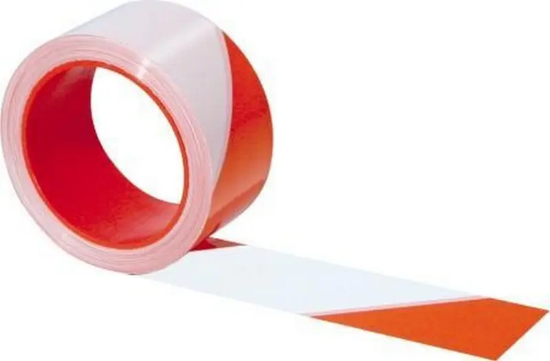 Ruban RUBAFORT- 50MM x 100M – Rouge/Blanc