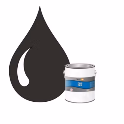 Peinture fer antirouille – Laque extérieure Semi-Brillante POK FER – 1L – RAL 7022 – Gris Terre D&rsquo;ombre