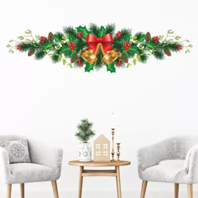 Sticker Noël gui de noël – Autocollants stickers adhésifs noël – décoration fêtes – 60X215cm
