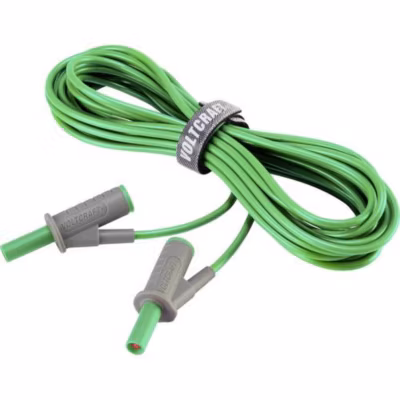 Cordon de mesure de sécurité MSB-501, 4 mm banane mâle – 4 mm banane mâle, 10 A, accessoire de mesure pour électricien, lot de 1.