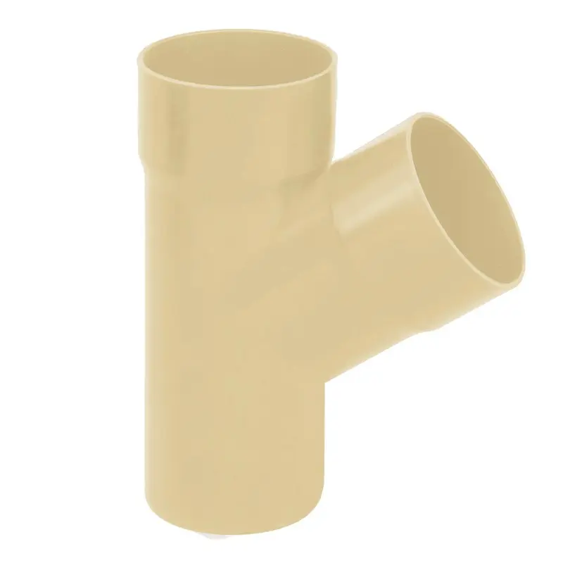Culotte PVC MF 67°30  Ø80MM pour gouttière de 25