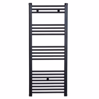 Radiateur sèche-serviettes eau chaude CODA 120 x 60 cm noir mat