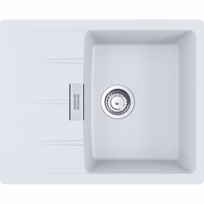 Evier Franke Centro Fragranit+ CNG611-62 – Blanc Artic (Moucheté)