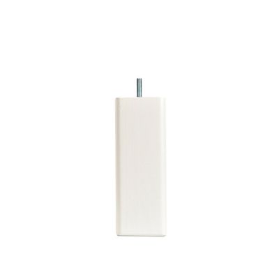 Pied de lit carré en bois Blanc (vendu à l&rsquo;unité)