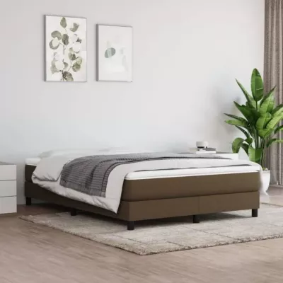 347797 vidaXL Matelas de lit à ressorts ensachés Marron foncé 140×200 cm epaisseur 20 cm
