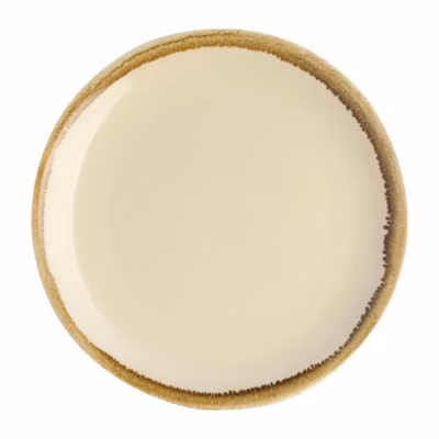 Assiette Plate Ronde Couleur Sable 230 mm – Lot de 6