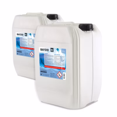 Anti-algues Bayzid 2 x 20 L, Algicide Préventif Pour Piscines Contre Algues, Champignons Et Bactéries