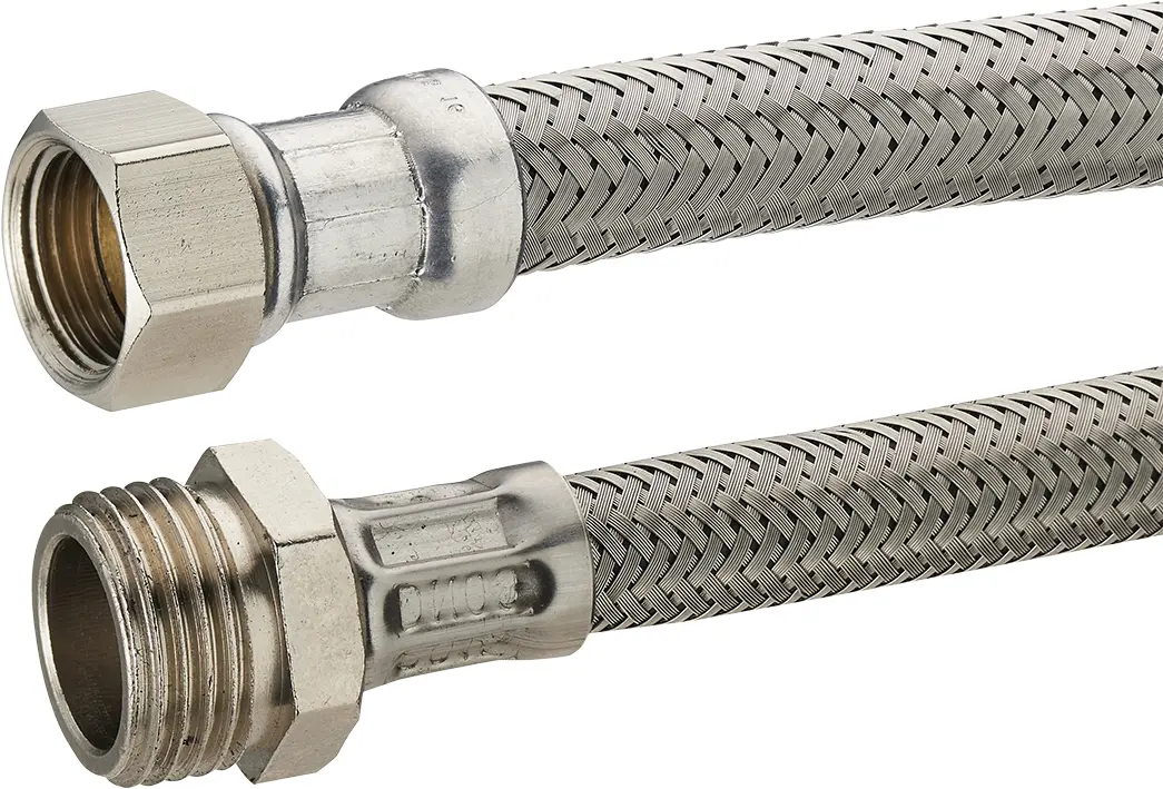 Flexible Inox Mâle Femelle pour robinetterie -MF1/2' – L.800mm – DN8
