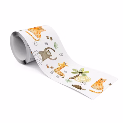 Bande Décorative auto-adhésif Pour Chambre Enfants ANIMAUX Plantes 10cm x 300cm