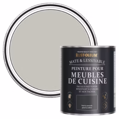 Peinture Grise pour Meubles de Cuisine, Mat – RUST-OLEUM – Brume 750ml