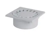SIPHON COUR 150X150 SORTIES 40-50-63 GRIS CLAIRE – SC456G