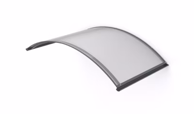 ARCTOM Auvent ARC 160×70, couleur anthracite RAL7016, plaque incolore