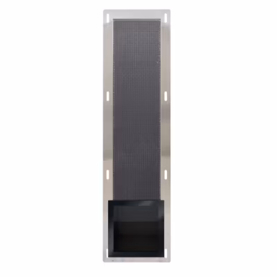 Balneo Distributeur papier-toilette encastrable 72×19,5×12,1cm, acier inoxydable, finition noir, WALL-BOX PAPER 3