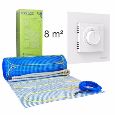 Kit chauffage au sol 8 m², 170 W/m² + MST-9 thermostat