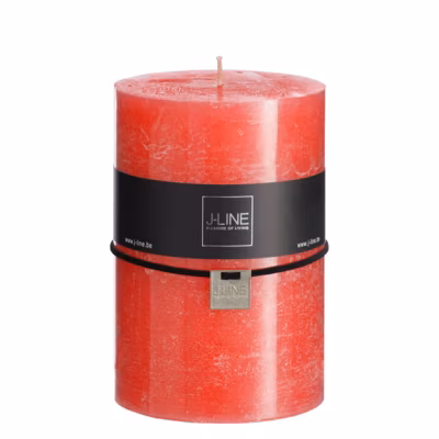 Bougie cylindrique 110H rouge 10x10x15 cm