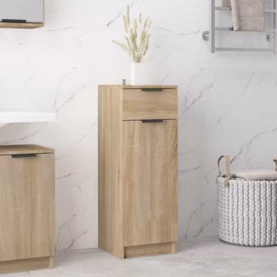 Armoire de salle de bain-Meuble de salle de bain Chêne sonoma 32×33,5×90 cm 210787