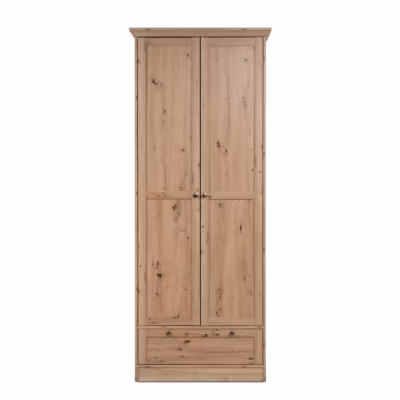 Armoire d&rsquo;entrée 2 portes à cadre, 5 étagères et 1 tiroir L80 cm – TIMBER