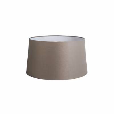 Abatjour rond schuin linnen – D  450 mm – Taupe –