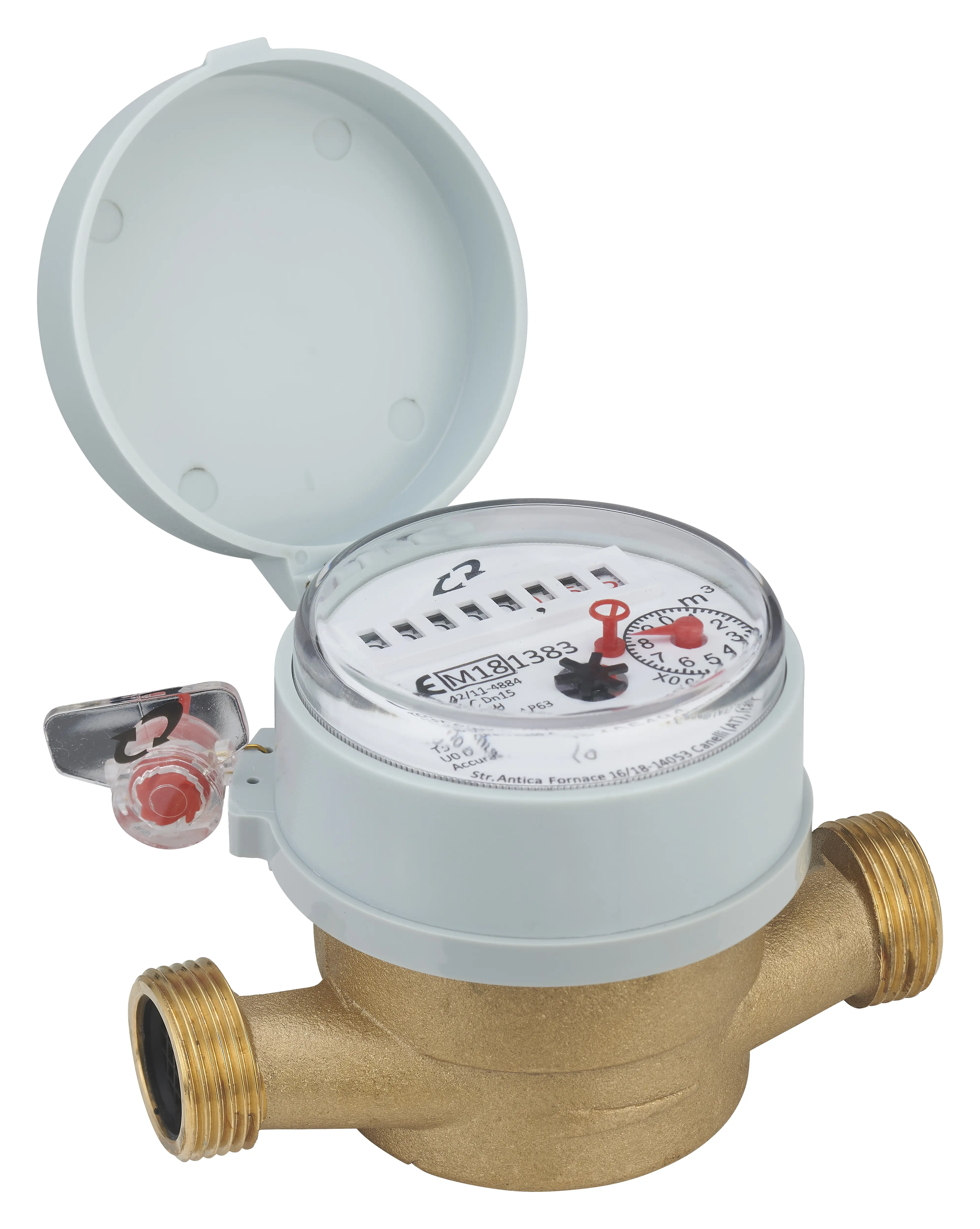 Compteur divisionnaire eau froide – M3/4' – Entraxe 110mm – T° maxi:50°C