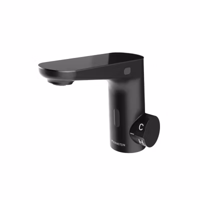 Robinet mitigeur infrarouge laiton capteur frontal et latéral, affichage digital ESG – Noir mat – 5x14x18cm (LxHxP) – 3002S