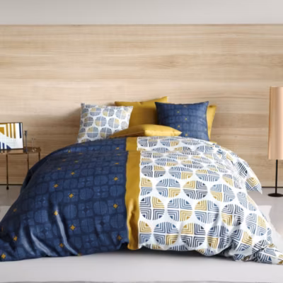 Housse de couette 240×220 Sirius + 2 taies coton 57 fils