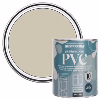 Peinture Beige pour Portes et Fenêtres en PVC, Finition Brillante – RUST-OLEUM – Pénombre 750ml