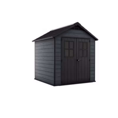 Abri jardin résine – woodium 757 – 5,1 m2 –  gris anthracite Keter 12-634436