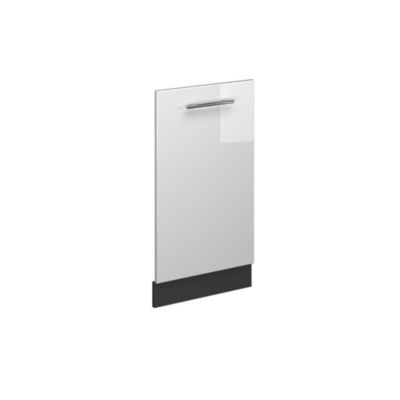 Vicco Façade de lave-vaisselle Blanc Haute brillance 45cm sans PT