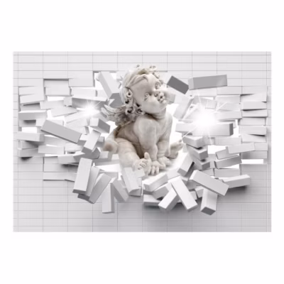 Papier peint intissé panoramique personnes modern cherub 100×70 cm