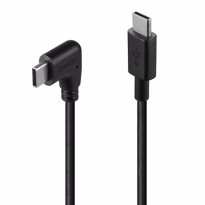 Câble USB C -USB-C coudé 50cm LINDY