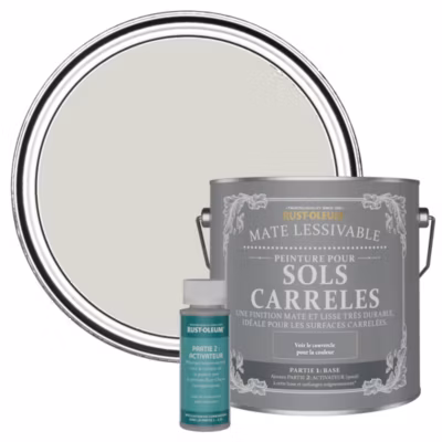 Peinture Grise pour Sols Carrelés Mate Lessivable – RUST-OLEUM – Bouleau 2,5 L