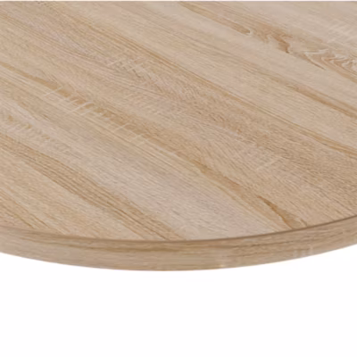 Plateau laminé chêne sonoma rond, diamètre 50 cm, pour bureau, table, table basse
