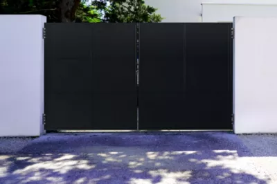 Portail acier battant 3,5m NALI H.200cm noir mat