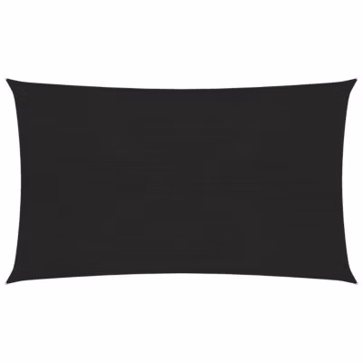 vidaXL Voile d&rsquo;ombrage 160 g-m2 Noir 3×6 m PEHD