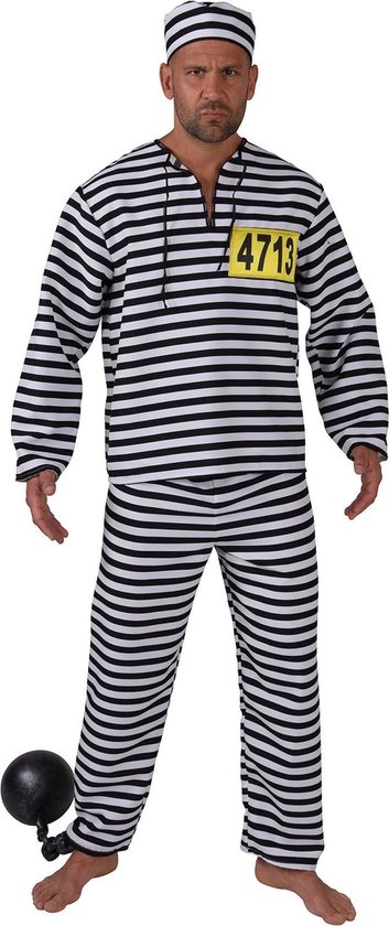 Costume d&rsquo;escroc | Pief Paf Poof You Are The Crook Prison | Homme | XL | Costume de carnaval | Déguisements